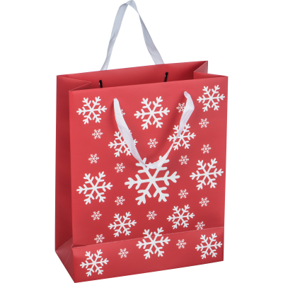 Picture of BIG CHRISTMAS PAPER BAG ALMADA in Red 