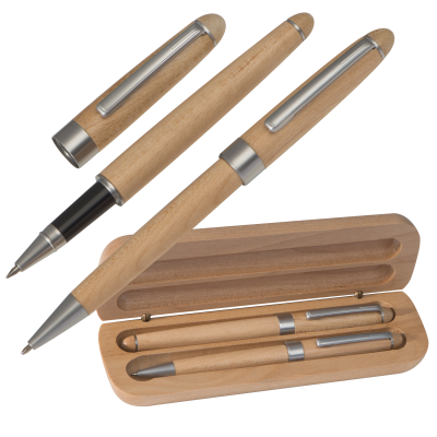 Picture of WOOD WRITING SET RAMBIN in Brown 