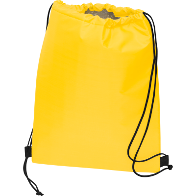 Picture of POLYESTER GYM BAG in Yellow 
