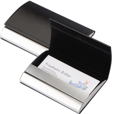 Picture of BUSINESS CARD HOLDER CARDIFF in Black 