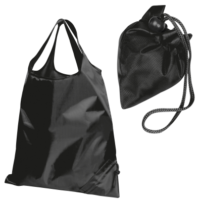 Picture of FOLDING SHOPPER TOTE BAG in Black 