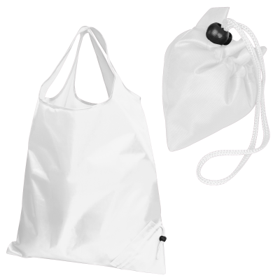 Picture of FOLDING SHOPPER TOTE BAG in White 