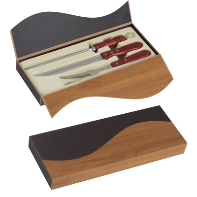 Picture of CARVING KNIFE AND FORK SYDNEY in Brown 