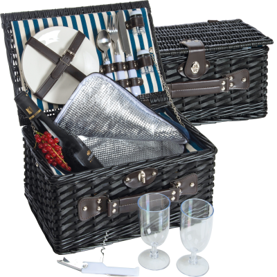 Picture of PICNIC BASKET RIVA DEL GARDA in Black 