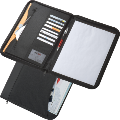 Picture of CONFERENCE FOLDER A4 PANAMA in Black .