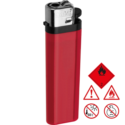Picture of DISPOSABLE LIGHTER KARLSRUHE in Red 