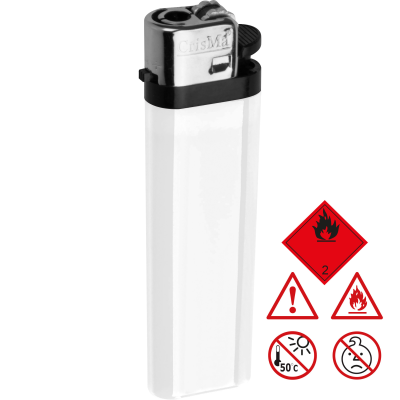 Picture of DISPOSABLE LIGHTER KARLSRUHE in White 