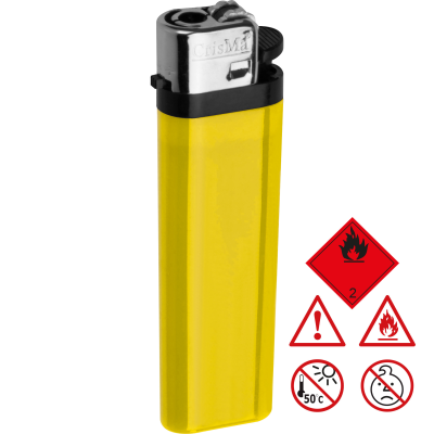 Picture of DISPOSABLE LIGHTER KARLSRUHE in Yellow .