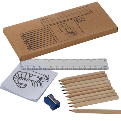 Picture of DRAWING SET FOR CHILDRENS LITTLE PICASSO in Brown 