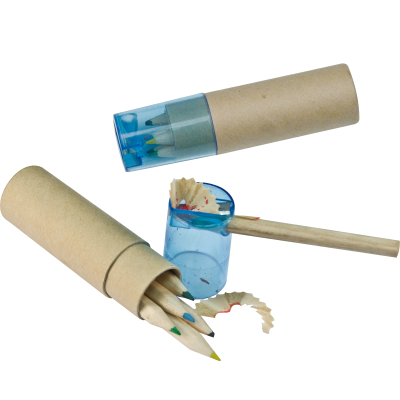 Picture of WOOD CRAYONS BECKY in Blue .