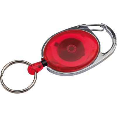 Picture of KEYRING with Carabiner & Clip Employee in Red 
