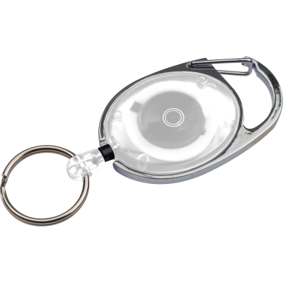 Picture of KEYRING with Carabiner & Clip Employee in White 