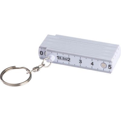 Picture of KEYRING with 0,5M Ruler in White 