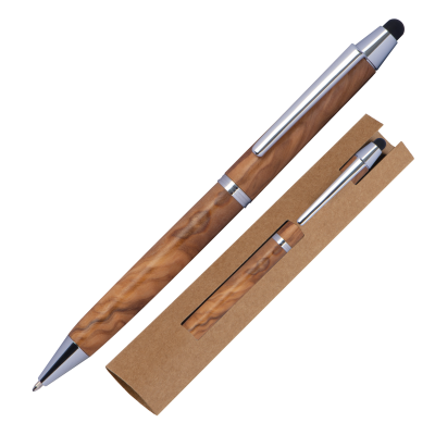 Picture of WOOD BALL PEN with Touch Function Erfurt in Beige 