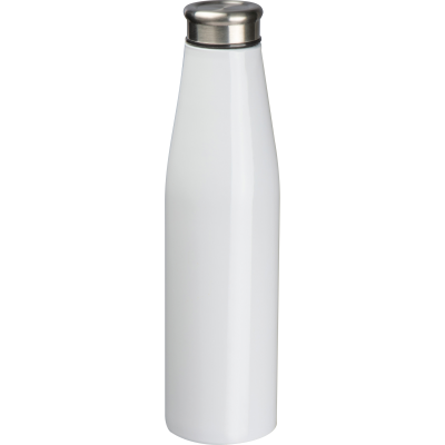 Picture of ALUMINIUM METAL DRINK BOTTLE SAN MARINO in White 