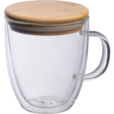 Picture of DOUBLE-WALLED GLASS CUP GERTHE in Clear Transparent 