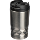 Picture of STAINLESS STEEL METAL MUG with Lid Roma in Silver Grey 