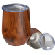 Picture of STAINLESS STEEL METAL MUG with Wood Look Brighton in Brown 