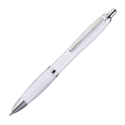 Picture of PLASTIC BALL PEN MOSCOW in White 