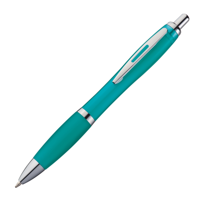 Picture of PLASTIC BALL PEN MOSCOW in Turquoise 