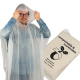 Picture of COMPOSTABLE RAIN PONCHO FLEURUS in Clear Transparent 