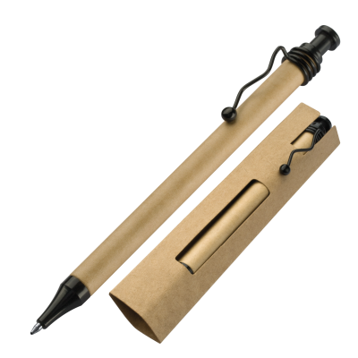 Picture of CARDBOARD CARD BALL PEN CRAMLINGTON in Black 