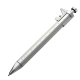 Picture of PLASTIC BALL PEN with Sliding Calliper Prescot in Silver Grey 