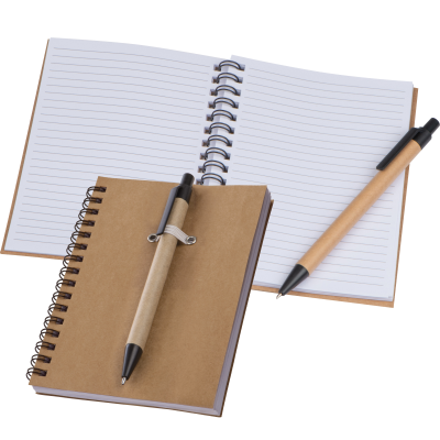 Picture of A6 ECO NOTE PAD KEYSTONE in Brown 