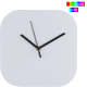 Picture of WALL CLOCK with All Over Clock Face Bel Air in White 