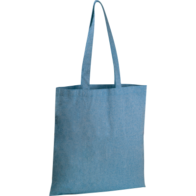 Picture of RECYCLED COTTON BAG CHELMSFORD in Blue 