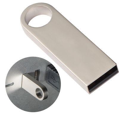 Picture of USB STICK LANDEN 4 GB in Silver Grey 