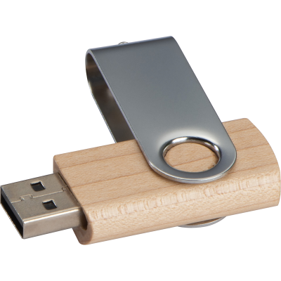 Picture of USB STICK LESSINES 8 GB in Brown 
