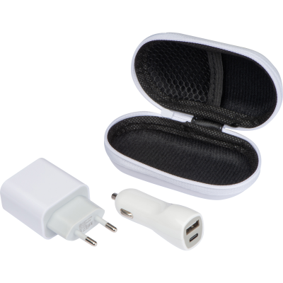Picture of TRAVEL SET CHINY in White 