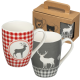 Picture of SET OF 2 CHRISTMAS MUG SET ANKARA in Multicoloured 