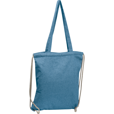 Picture of RECYCLED COTTON BAG ADDISON in Blue 