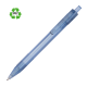 Picture of CLEAR TRANSPARENT BALL PEN GLASGOW in Light Blue 