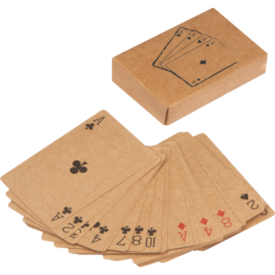 Picture of PLAYING CARD PACK NEWCASTLE in Beige .