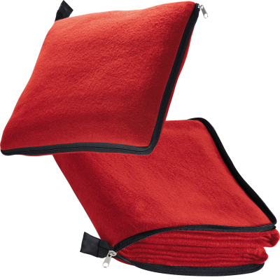 Picture of 2IN1 FLEECE BLANKET & PILLOW RADCLIFF in Red 