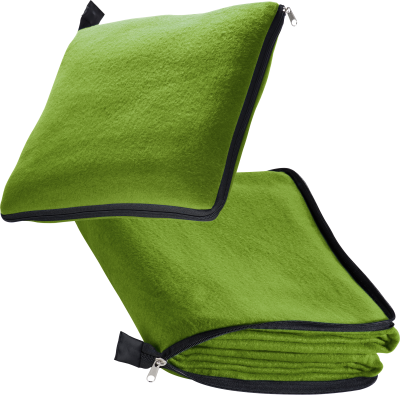 Picture of 2IN1 FLEECE BLANKET & PILLOW RADCLIFF in Apple Green 