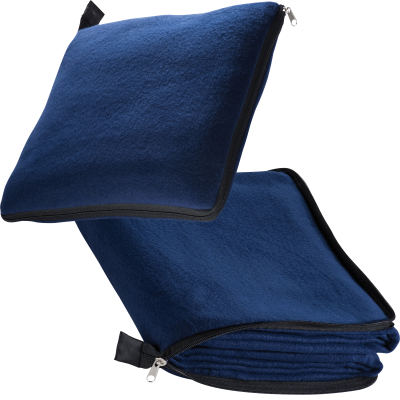 Picture of 2IN1 FLEECE BLANKET & PILLOW RADCLIFF in Dark Blue 