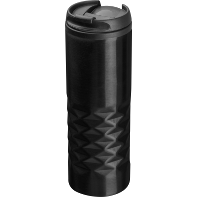 Picture of STAINLESS STEEL METAL MUG ALEXANDRIA in Black 