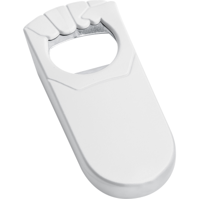 Picture of FIST BOTTLE OPENER LUTON in White .