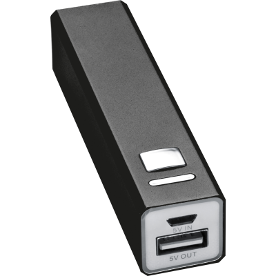 Picture of METAL POWER BANK PORT HOPE in Black 