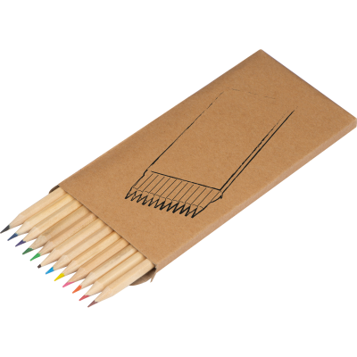 Picture of 12-PIECE CRAYON SET MENORCA in Beige .