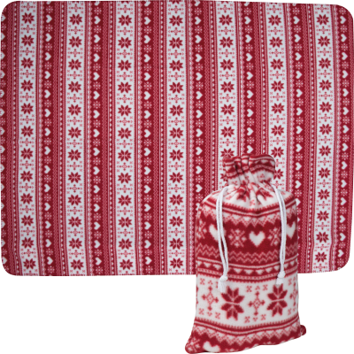 Picture of CHRISTMASSY BLANKET DEBRECEN in Red .