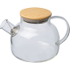 Picture of GLASS JUG with Bamboo Lid Frankfurt in Clear Transparent 