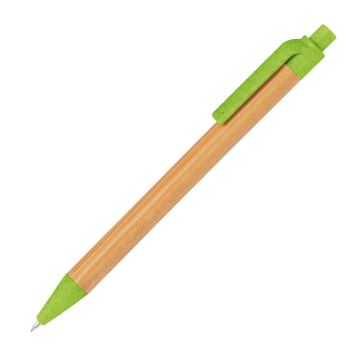 Picture of WHEATSTRAW AND BAMBOO BALL PEN HALLE in Green 