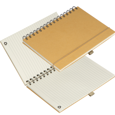 Picture of CARDBOARD CARD NOTE BOOK SILKEBORG in Beige 