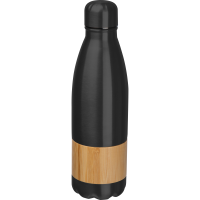 Picture of STAINLESS STEEL METAL BOTTLE KOBE in Black 