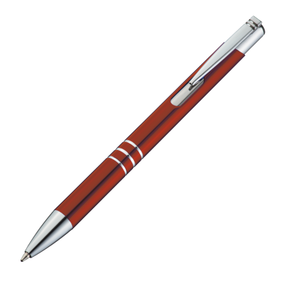 Picture of METAL BALL PEN ASCOT in Burgundy 